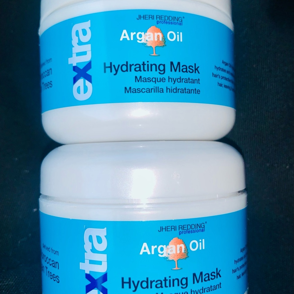 2 PACK!!! JHERI REDDING EXTRA HYDRATING ARGAN OIL MASK MOISTURE TREATMENT 8.3 OZ